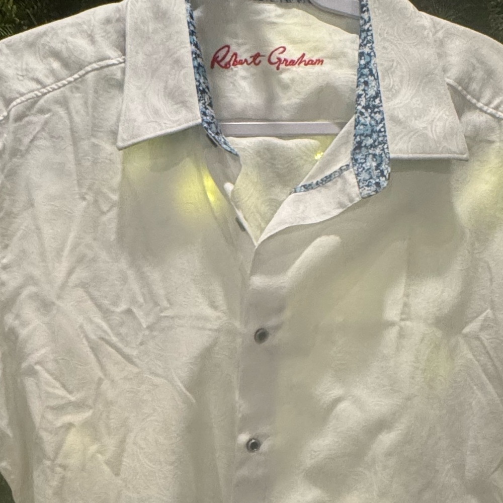 Robert Graham White Men's Shirt